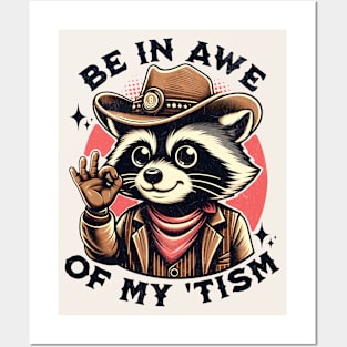 Autism Awareness Raccoon Posters and Art